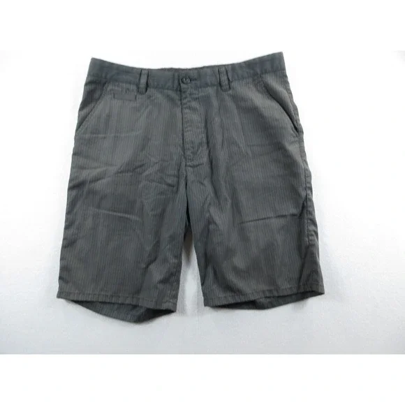 Travis Mathew Shorts Mens 36 Gray‎ Pinstripe Chino Golf Performance Casual