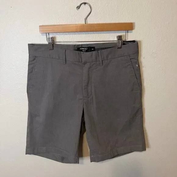 NWOT Nordstrom Slim Fit Gray Chino Shorts Size 33