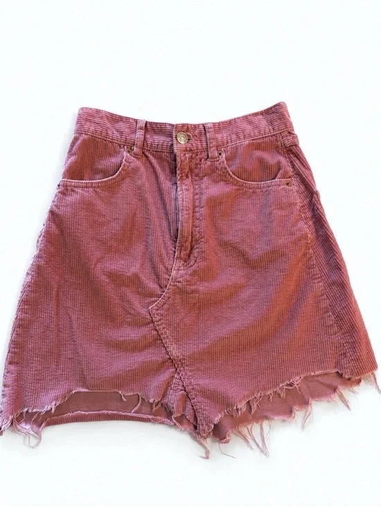 Zara Corduroy High-Waist Skirt