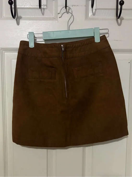 H&M Suede Mini Skirt