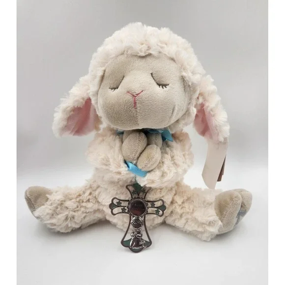 Ganz Serenity Lamb With Crib Cross Praying Lamb Cross‎ Bible Lord Worship Love