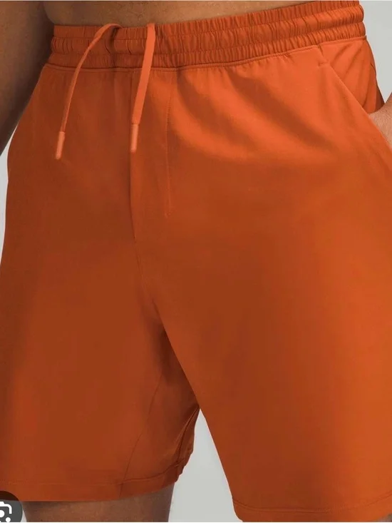 Lululemon pace breaker liner less 7 inch XL Orange Performance Shorts