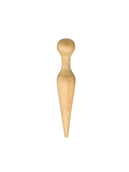 HIC Kitchen Wooden Pestle for Chinois, Hardwood, Cone-Shaped, 10-Inch, Wood