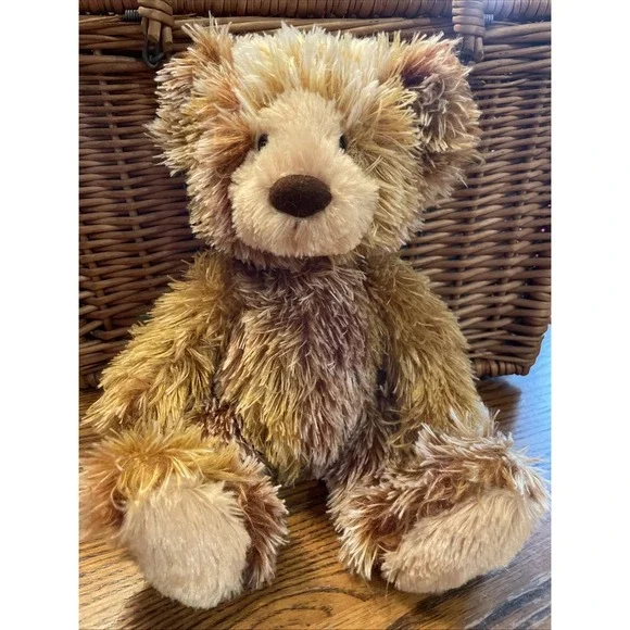 Aurora Brown Plush Teddy Bear Ginger Shaggy Soft Fluffy 2020 Excellent Cond 12