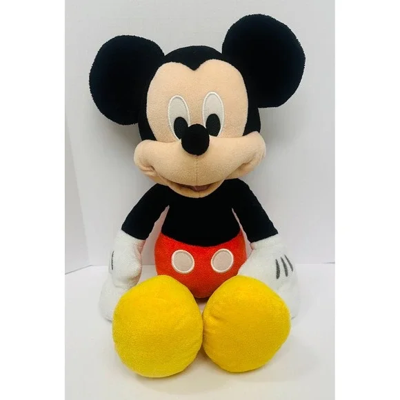 Disney Mickey Mouse Plush Stuffed Animal Just Play 16 Inch Classic Red Shorts
