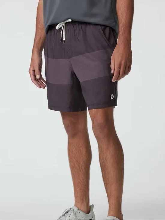 Vuori Sangria Texture Block Kore Shorts, Size Medium