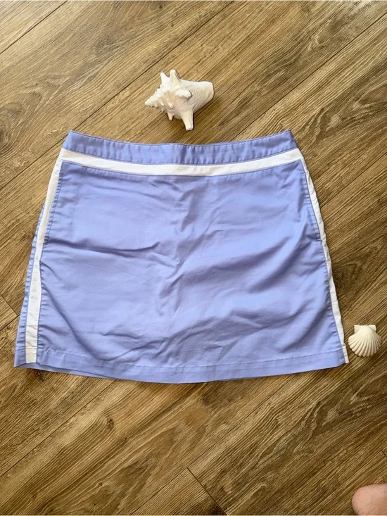 adidas Lavender Mini Golf Skirt with White Trim
