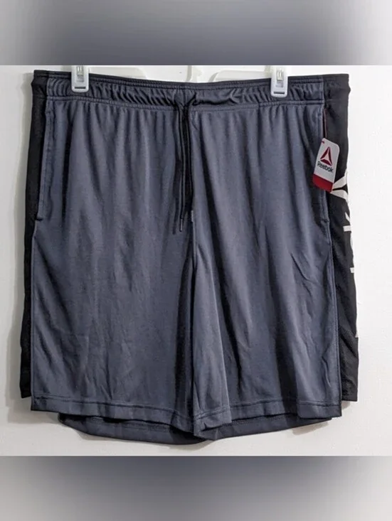 Reebok Men's Gray Active Knit Training Shorts, Size 2XL, New With Tag