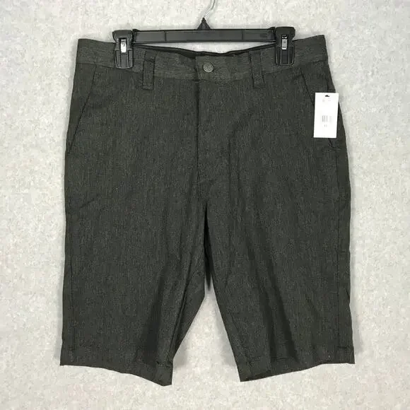 Volcom Shorts Mens Size‎ 31 Charcol Gray Heather Chino Vmonty Pockets Stretch