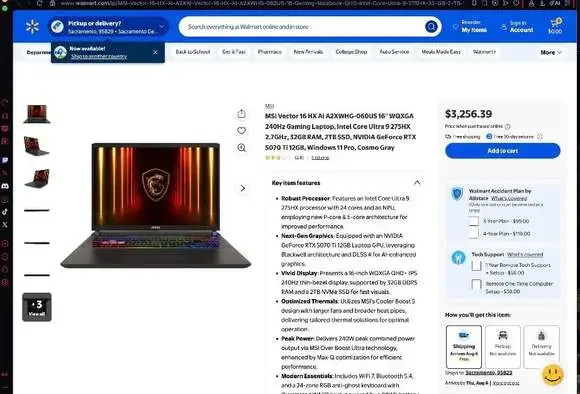 MSI Vector 16 HX AI A2XW 16