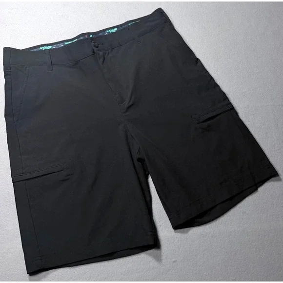 Birdie Bound Men's Performance Golf Shorts Size 34 Black Stretch Pristine