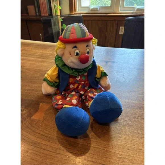 Vintage Commonwealth Jetsy Plush Clown Doll Clowncore Gift Stuffed Toy