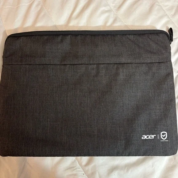 ACER Laptop Sleeve Gray Color Padded Zippered Carrying Bag 15