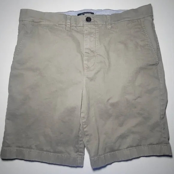 Tommy Hilfiger Mens Gray Chino Style 5 Pocket Shorts Size 34