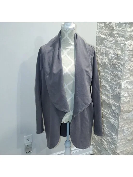Mono B grey open cardigan with pockets