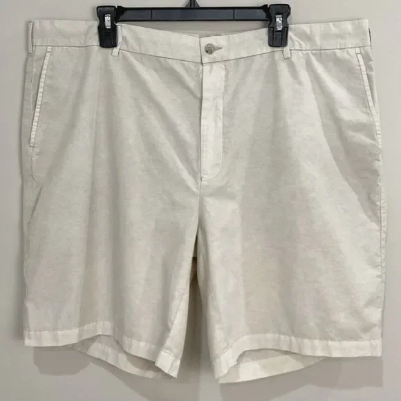 Peter Millar Seaside Khaki Shorts Poplin Men's Sz 42 Classic Fit Preppy Golf