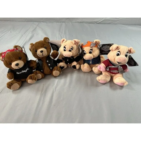 salvino's bammers harley‎ davidson plush collection 1997 w tags