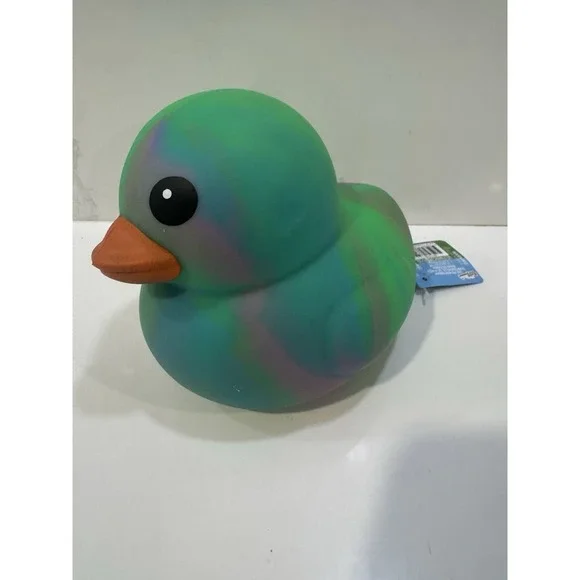 Squeeezy Jumbo Duck Tie Dye Squishy Sensory Toy Stress Relief NWT
