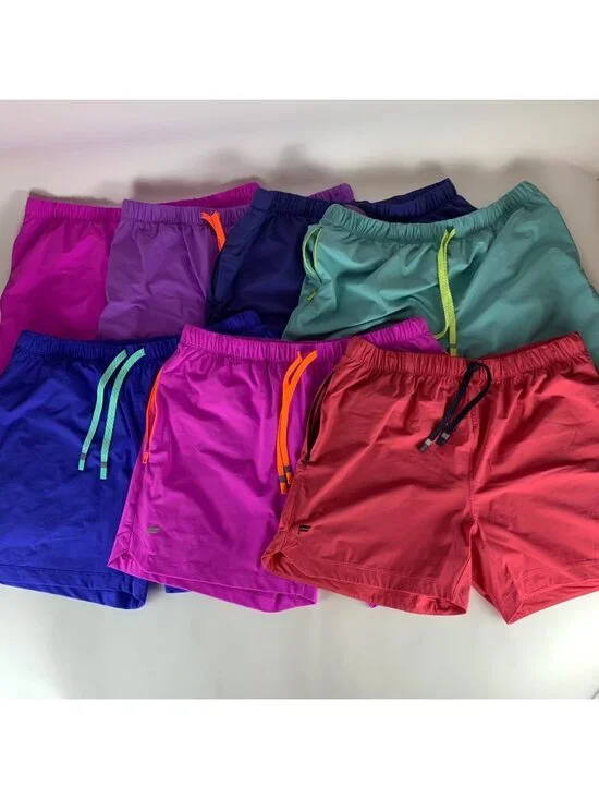 Lot of 7 Fabletics Multicolor Athletic Shorts Mens XL
