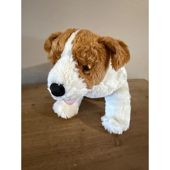 Build-A-Bear Jack Russell Terrier Plush Dog White Brown Spotted Stuffed‎ Animal