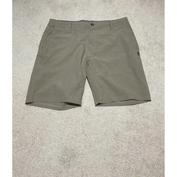 O'Neill Hybrid Walk Shorts Men's Size 33 Gray Stretch Performance Casual Golf Sh