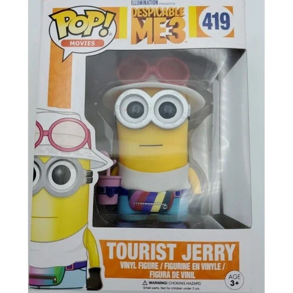 Despicable Me Tourist Jerry Funko Pop! Vinyl: #419‎