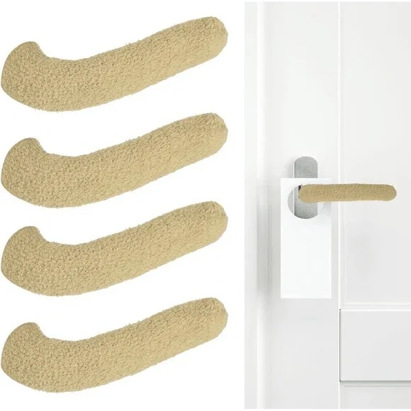 60pc Door Handle Covers Knitted Knob Protector Anti-Scald Stretch Fit Heat Cold