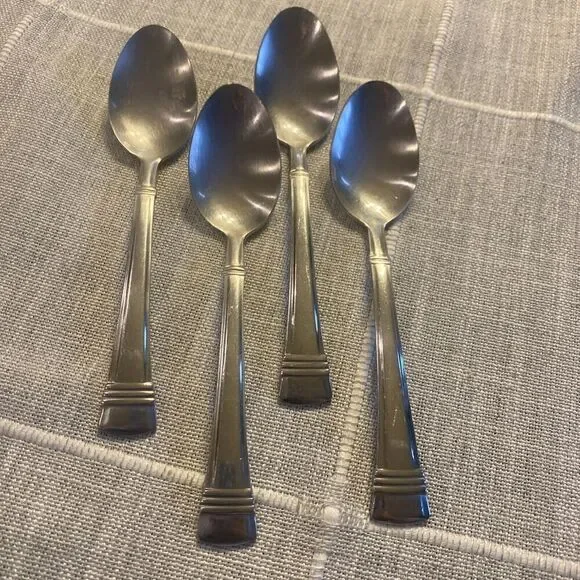 Wallace Zenith Frost Stainless Flatware TEASPOONS 6-3/8