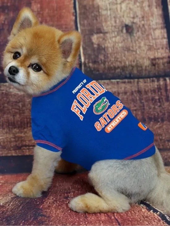 NWOT Florida Gators Dog Shirt in Blue and Orange
