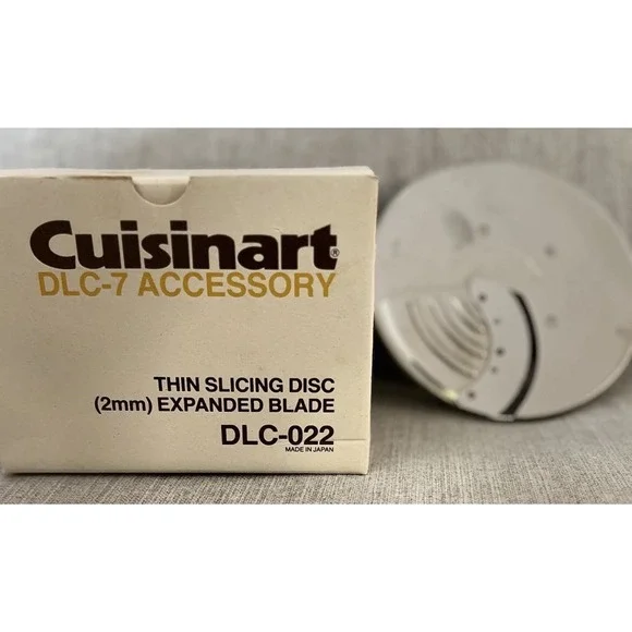 Cuisinart DLC-022 Thin Slicing‎ Disc 2mm Expanded Blade DLC-7 Japan w/ Box