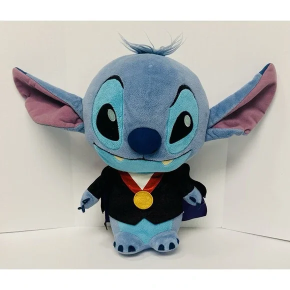 Hot Topic Exclusive Disney Funko Stitch Vampire Plush Halloween Blue 12