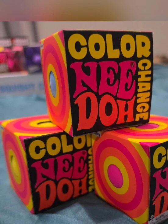 Full Set of 3 Color Change NeeDoh Balls - Pink, Yellow & Blue