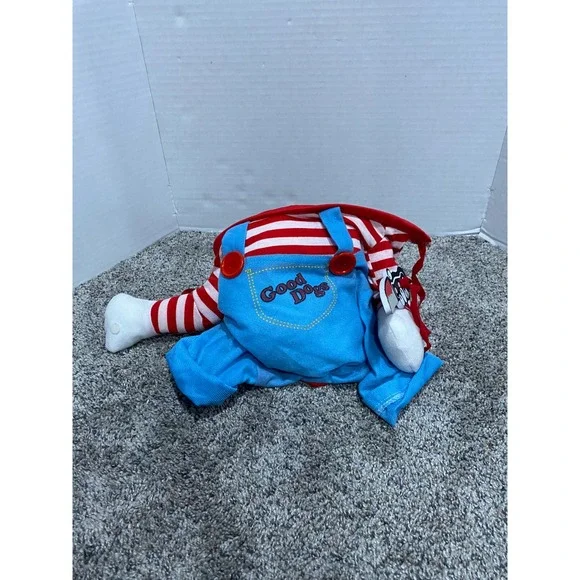 Pet Costume Chucky Style Dog Red Blue New Halloween Horror Good Dogs Small