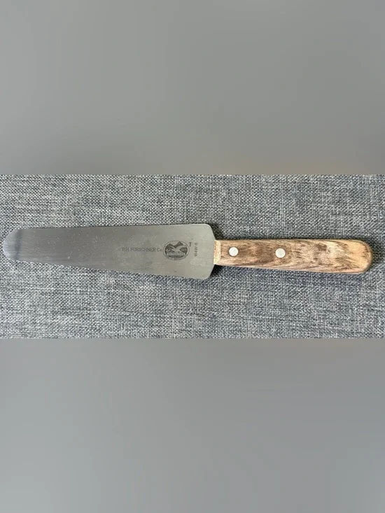 R.H. Forschner Victorinox Made in Switzerland Serrated Edge Wood Handle Slicer