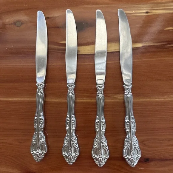 Oneida Michelangelo Heirloom Stainless Dinner Knives Set Of 4 9