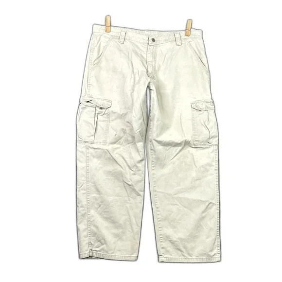 Wrangler Legacy Cargo Pants Mens 36x29 Cotton Rugged Utility Workwear Camping