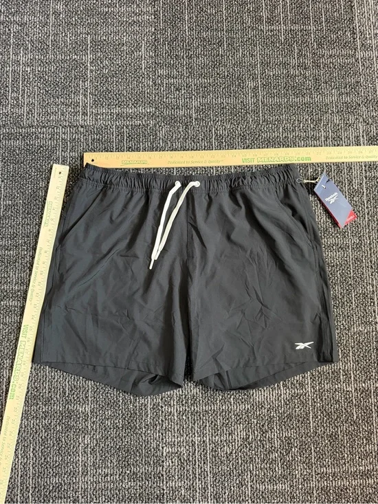 Reebok Men's Black Athletic Swim/Training Shorts XL NWT