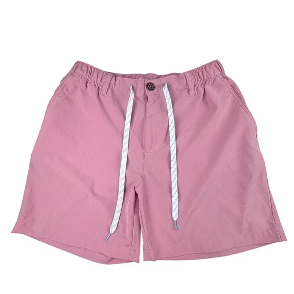 Chubbies Mens Everywear Shorts Mauve Pink Elastic Waist Stretch Large L 5.5 Inch