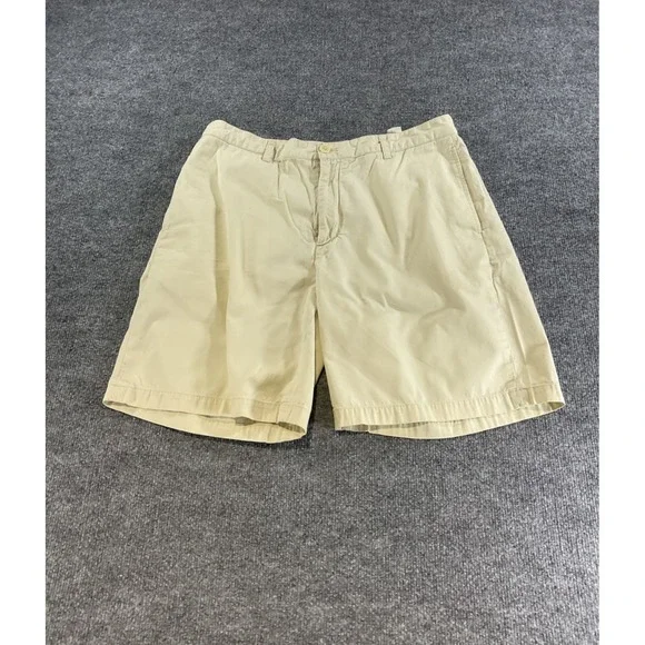Vineyard Vines Shorts Mens 36 Khaki 100% Cotton Chino Flat Front Casual Preppy