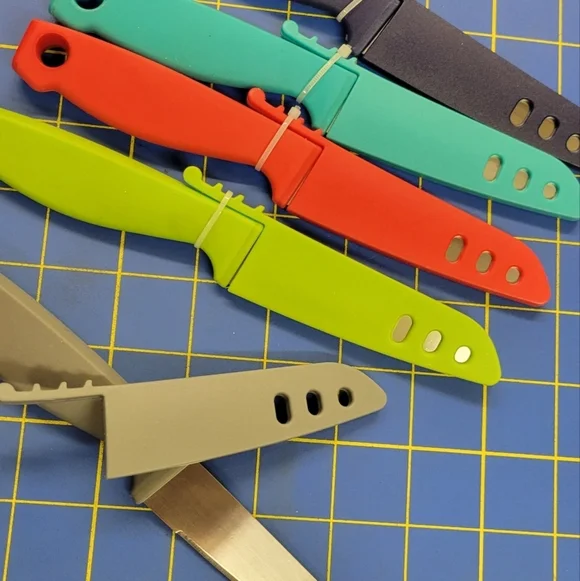 4-inch Stainless Steel Blade with Sleeve Choice of Colors Entire Length 8