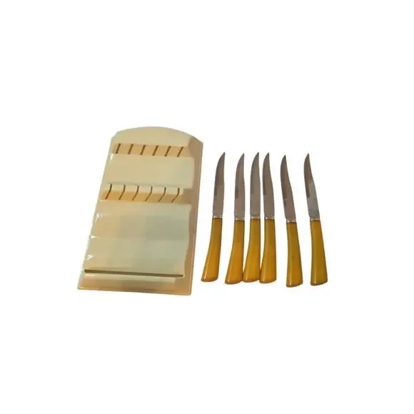 VTG - 6 Piece Knife Set - Westall Richardson John Hull Stainless Steel England