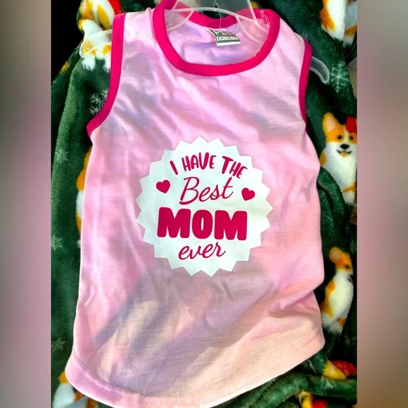 Best‎ Mom Ever Doggie Pullover Pink Shirt Medium and Small Available
