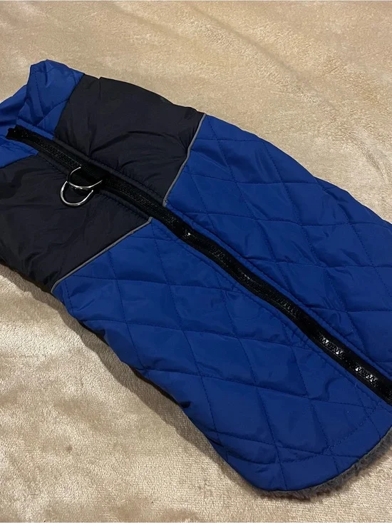 Winter Dog Coat, Warm Fleece Lined Snowsuit for Cold Weather, Large