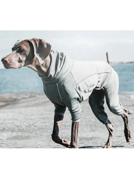 HURTTA BODY WARMER COLD WEATHER DOG ROMPER CARBON GREY SIZE 55L/22L NWT