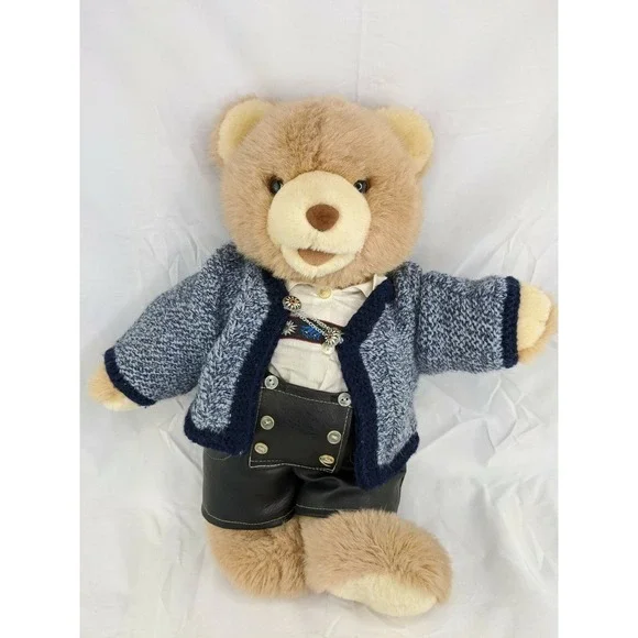 Playwell Toys Bear Plush German Outfit 16 Inch‎ Germany Stuffed Animal Toy