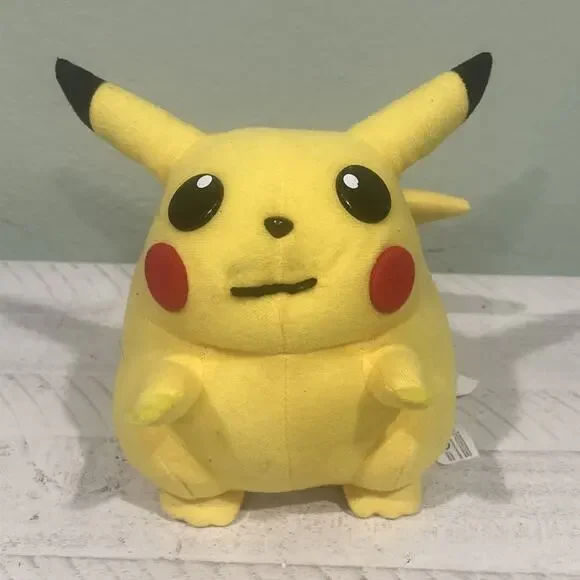 Pokemon Vintage Fat Pikachu Play-By-Play Plush 1999 9” Nintendo Stuffed Toy