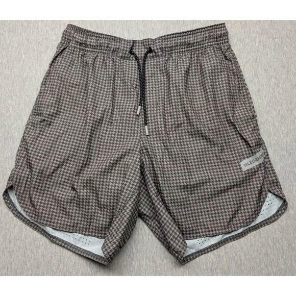 Legends Men's Performance Lined Athletic Shorts in Houndstooth Print