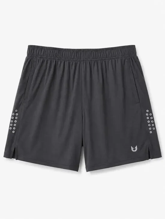 Northyard Mens Gray Athletic Running Shorts Reflective Detail Gym Performance XL