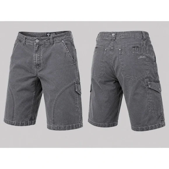 Kuhl  SHORTS MENS 36  BRN GRAY Vintage Patina Dye Hiking, Climbing, Rock