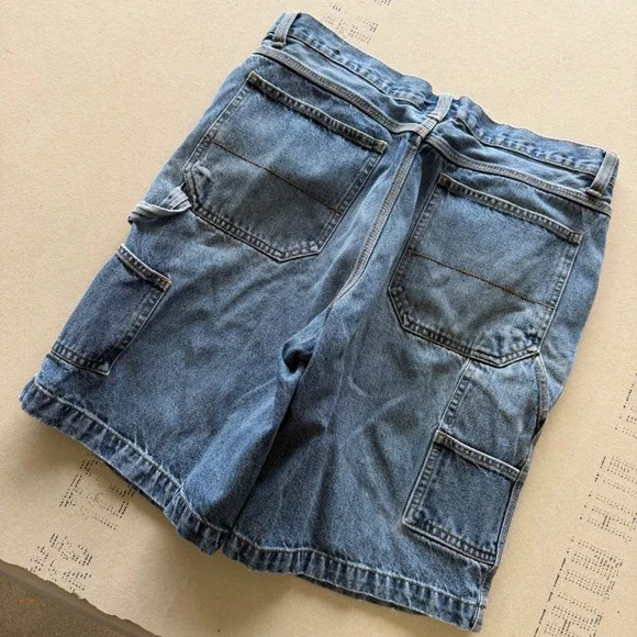 Y2K Baggy Faded Glory Denim Skater Carpenter Shorts